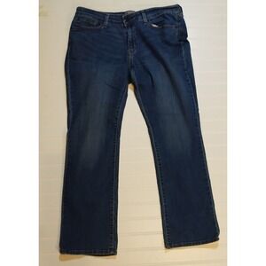 Signature by Levi Strauss & Co Womens Modern Straight Jeans Blue Size 16 S/C